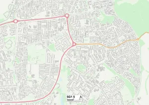 Stevenage SG1 5 Karte
