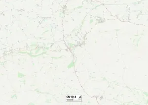 SN - Swindon Drucke: Kennet SN10 4 Karte