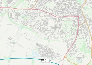 Swindon SN1 4 Karte