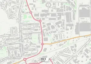 Gerahmter Druck : Swindon SN2 8 Karte Gerahmter Druck : Swindon SN2 8 Karte