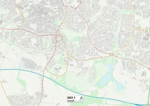 Swindon SN3 1 Karte