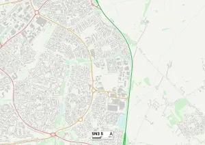 Swindon SN3 5 Karte