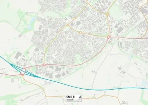 SN - Swindon Drucke: Swindon SN5 8 Karte