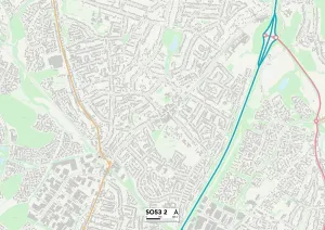 SO - Southampton Drucke: Ostleigh SO53 2 Karte