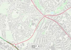 SO - Southampton Drucke: Südhampton SO16 4 Karte