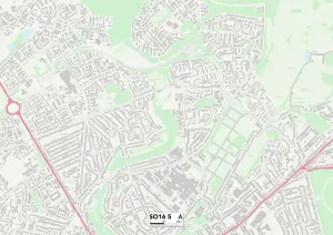 Südhampton SO16 5 Karte