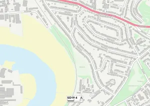 Südhampton SO19 4 Karte