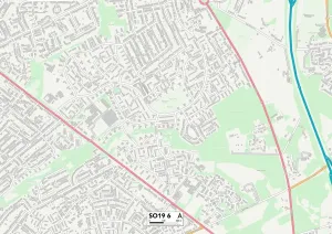 Südostengland SO19 6 Karte