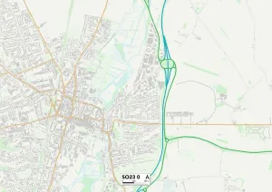 SO - Southampton Drucke: Winchester SO23 0 Karte