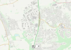 Grafschaft Durham SR8 2 Karte