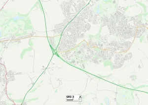 Sunderland SR3 3 Karte