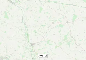 Schottische Grenze TD4 6 Karte