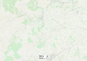 Schottische Grenze TD7 4 Karte