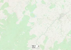 Schottische Grenze, TD9 7 Karte