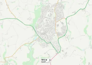 Cornwall TR13 8 Karte