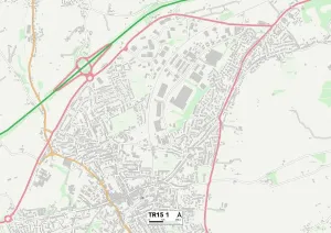 Kornwal TR15 1 Karte