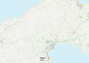 TR - Truro Drucke: Kornwal TR20 8 Karte