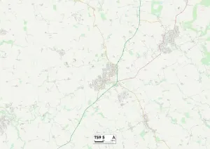 Hambleton TS9 5 Karte