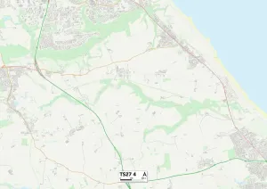 TS - Middlesbrough Drucke: Hartlepool TS27 4 Karte