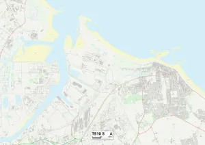 Redcar und Cleveland TS10 5 Karte