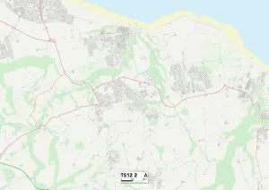 Redcar und Cleveland TS12 2 Karte