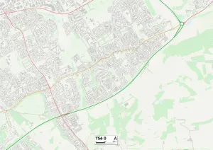 Redcar und Cleveland TS6 0 Karte