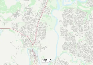 Stockton-on-Tees TS16 9 Karte
