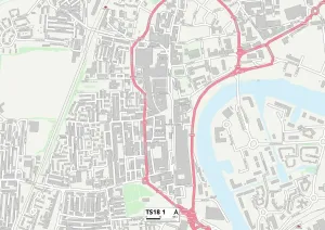 Stockton-on-Tees TS18 1 Karte