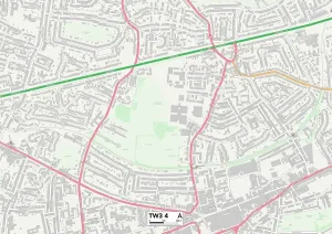 Hounslow TW3 4 Karte