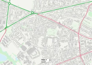 Hounslow TW4 7 Karte