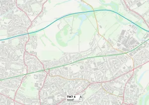 Hounslow TW7 4 Karte