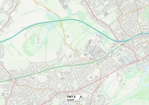 Hounslow TW7 5 Karte