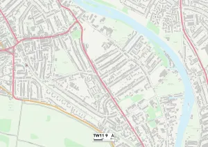 Richmond am Themse TW11 9 Karte