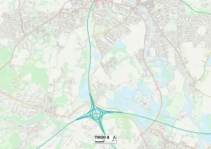 Runnymede TW20 8 Karte