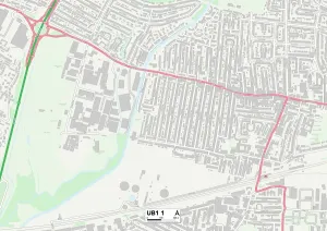 Ealing UB1 1 Karte