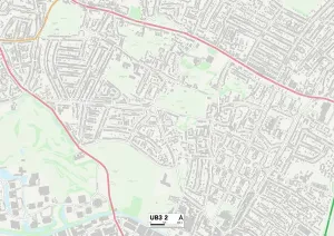 Hillingdon UB3 2 Karte