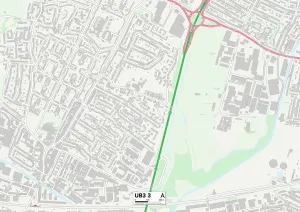 Hillingdon UB3 3 Karte