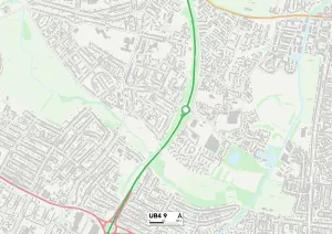 Hillingdon UB4 9 Karte