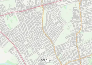 Ealing W13 9 Karte