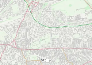 Karte von Ealing Nr.W3, England