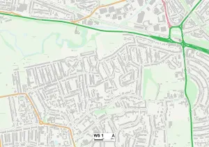 W - London W Drucke: Ealing W5 1 Karte