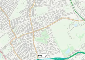 W - London W Drucke: Ealing W5 4 Karte