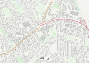 Hertsmere WD6 1 Karte