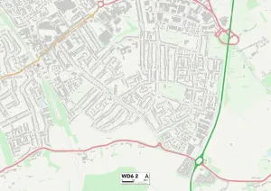 Hertsmere, WD6 2 Karte