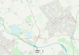 Hertsmere, WD6 3 Karte