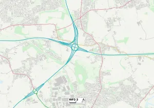 Leeds WF3 3 Karte