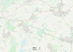 Wakefield WF4 1 Karte