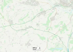 Wakefield WF4 4 Karte