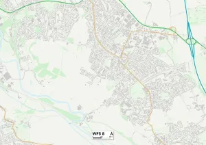 Wakefield WF5 8 Karte