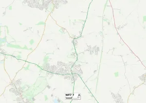 Wakefield WF7 Karte